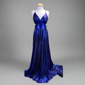 Alyce Paris royal blue dress, size 4, NEW WITH TAGS!